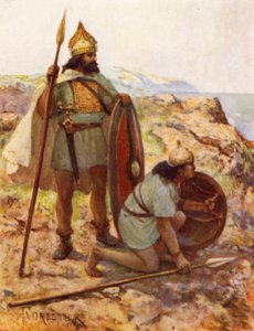 Italic Bronze-age Warriors on Look-out